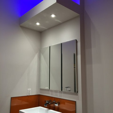 Modern bathroom transformation