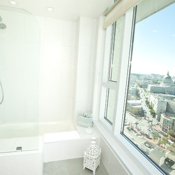 Modern Bathroom With  A View