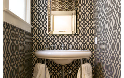 A Perfect Marriage: Wallpaper and Powder Bathrooms