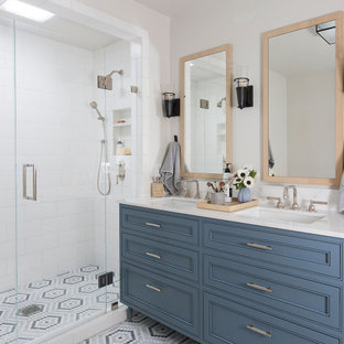 75 Beautiful Bathroom With Blue Cabinets Pictures Ideas July 2021 Houzz