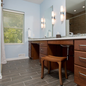 Modern Cincinnati Master Bathroom Remodel