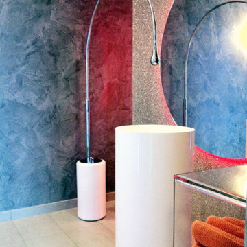 Modern Circular Stone Resin Freestanding Sink - SB-04 - Matte or Glossy