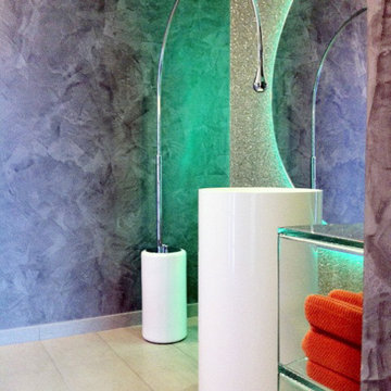 Modern Circular Stone Resin Freestanding Sink - SB-04 - Matte or Glossy