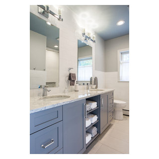 Modern Classic in Teal – Parker Bathrooms