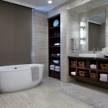 Modern Coastal Bathroom, Wilmington, NC