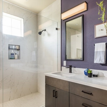 Modern Dramatic Master Bath, San Jose, CA