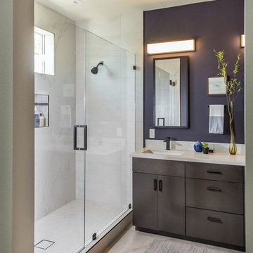 Modern Dramatic Master Bath, San Jose, CA