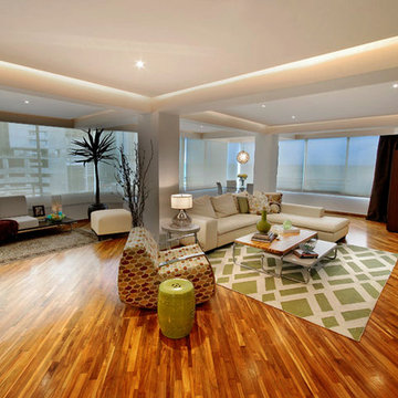 Modern eclectic livingroom