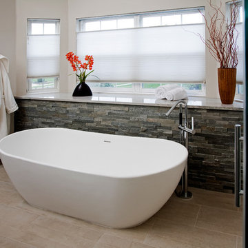 Modern Eclectic Master Bathroom- North Wales, PA