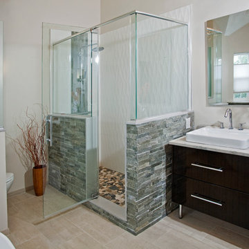 Modern Eclectic Master Bathroom- North Wales, PA