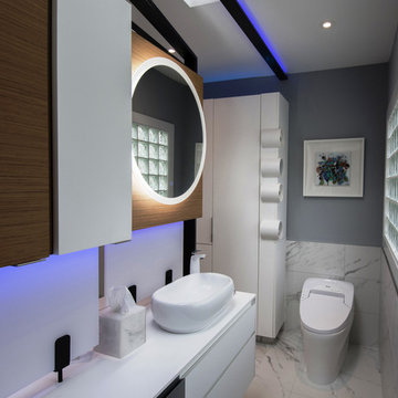 Modern luxury compact bathroom