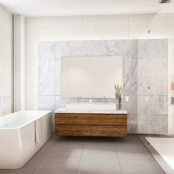 Modern Luxury Condo - Master Bath (Secondary) - Brooklyn, NY
