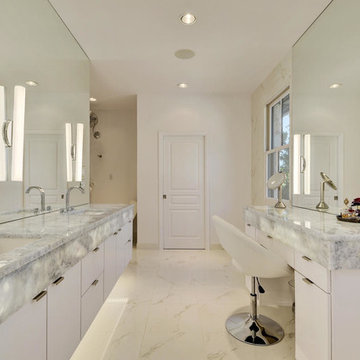 Modern Marble Master Bathroom