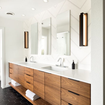 Modern Masculine Master Bathroom