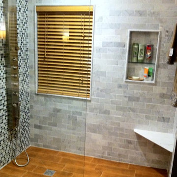 Modern master bath and closet addition