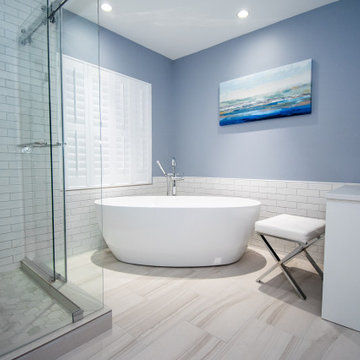 Modern Master Bath in West Seattle
