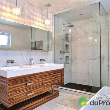 Modern master bathroom photos - Contemporary / Modern House Plan no. 3713-V1 by