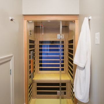Modern Master Bathroom Remodel with it's own Infrared Sauna in Alexandria VA