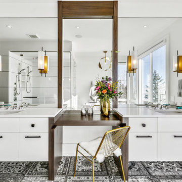 Modern Master Bathroom with Double Sink