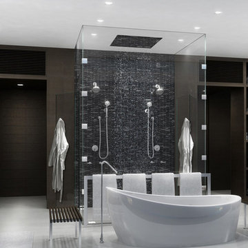 Modern Minimal Sagaponack Home Architecture - Master Bath