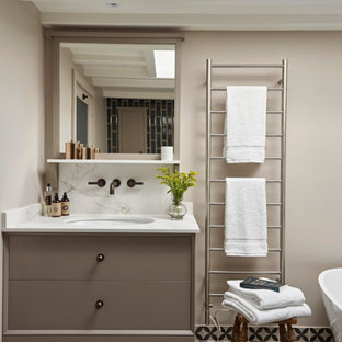Modern Monochrome Bathroom by The Secret Drawer