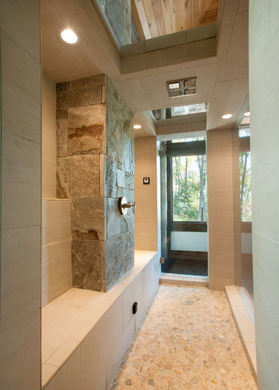 ラスティック 浴室 by Dianne Davant and Associates