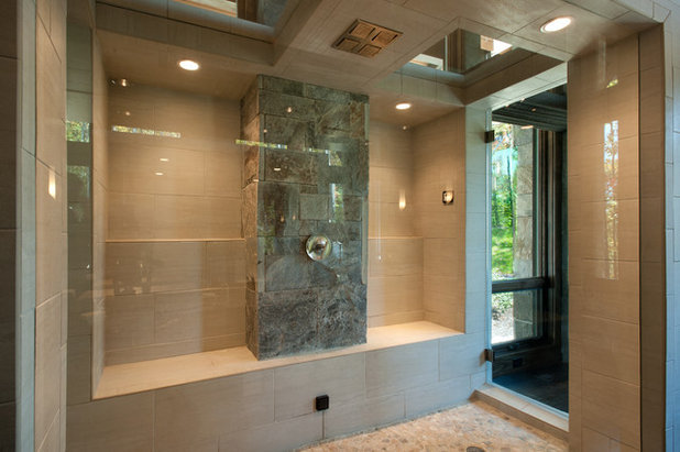 ラスティック 浴室 by Dianne Davant and Associates