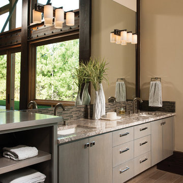 Modern Mountain Timber Frame Home: The Suncadia Residence - Master Bathroom