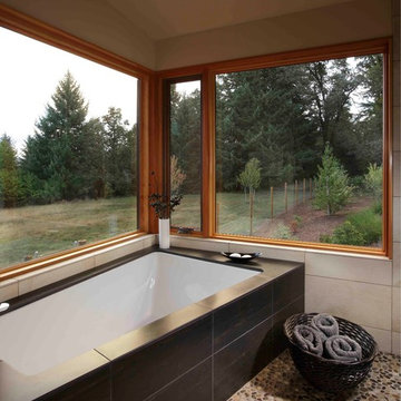 Modern Portland New Construction - Master Bathtub