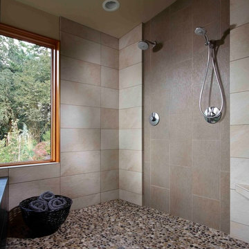 Modern Portland New Construction  - Master Shower