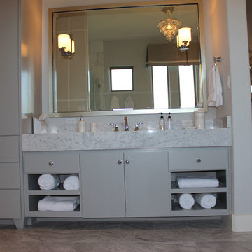 Modern Slab Flat Panel Cabinet Door Kitchen by Burrows Cabinets