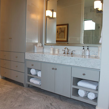 Modern Slab Flat Panel Cabinet Door Kitchen by Burrows Cabinets