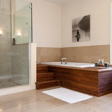 Modern spa-like bathroom