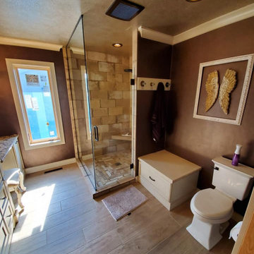 Modern Tuscany Inspired Bathroom