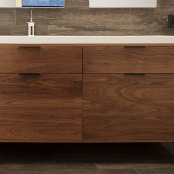 Modern Walnut Vanity