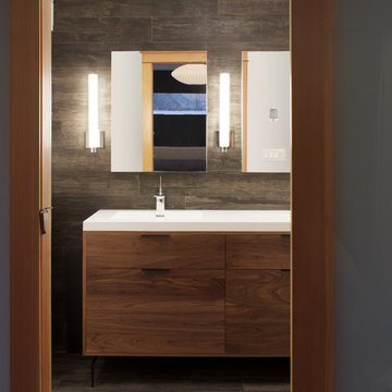 Modern Walnut Vanity