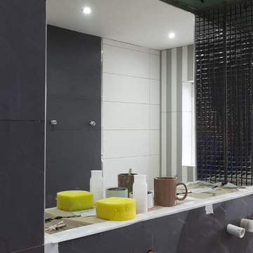 Modern White & Graphite Bathroom