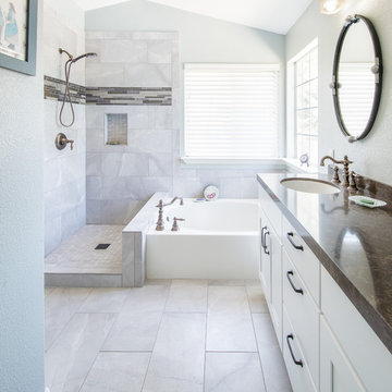 Modern White Marble Bathroom