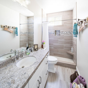 Modern White Marble Bathroom