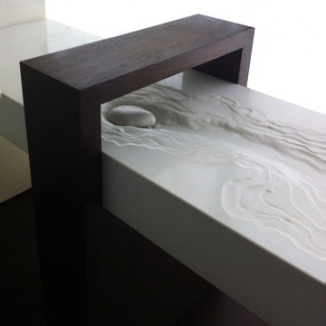 Modern Zen Concrete Erosion Sink- Original Design by Brandon Gore