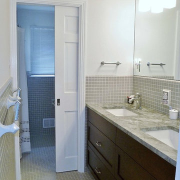 Modest cost makeover brightens & refreshes Upper St. Clair bath