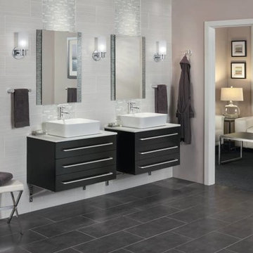 Moen Align Modern Double Vanity Bathroom