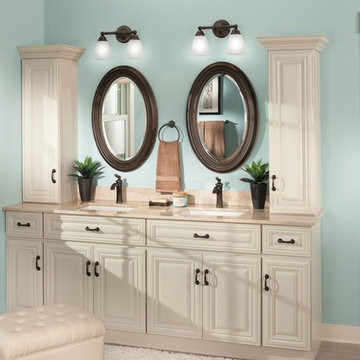Moen Brantford Traditional Blue Bathroom
