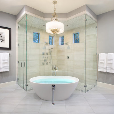 Example of a trendy bathroom design in Austin