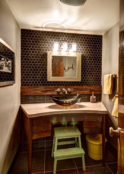 Eclectic Bathroom by Mindi Freng Designs