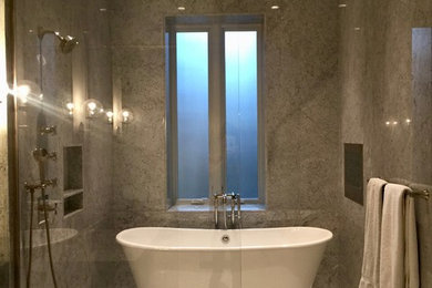 Bathroom - large transitional bathroom idea in Philadelphia