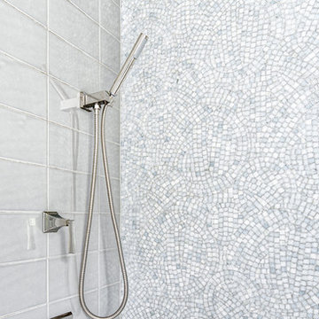 Mosaic Tile Shower with Handheld