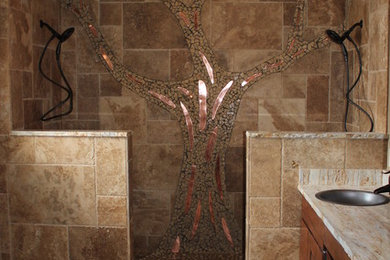 Mosaic Tree in Shower
