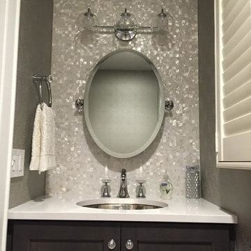 Mother Of Pearl Bathroom Vanity Backsplash