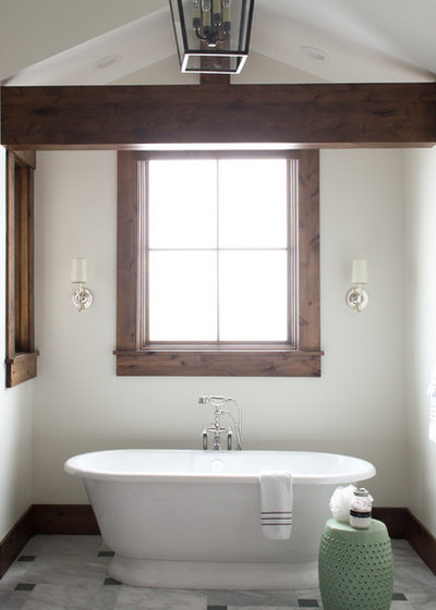 Rustic Bathroom by Bonnie Wu Design, LLC